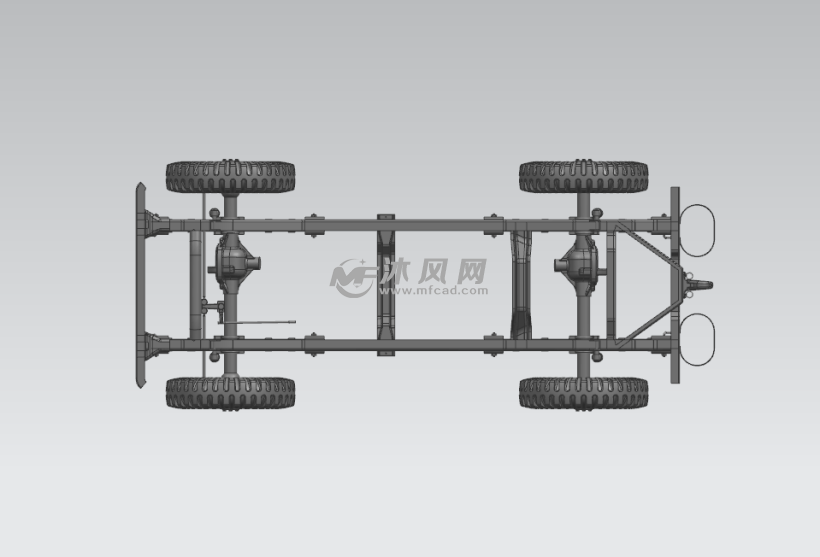 越野车底盘骨架模型