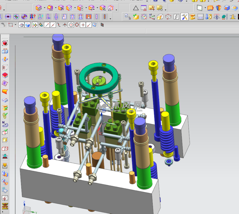 塑料积木a注塑模具设计图纸-尺寸36