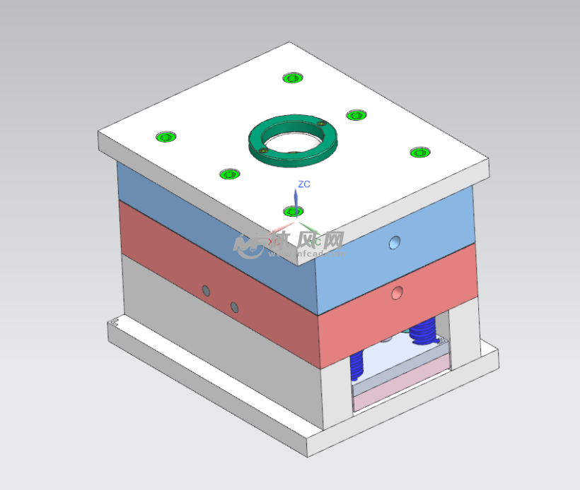 定模固定板-动模固定板模具定模板-动模板模具顶针底板-顶针面板模具