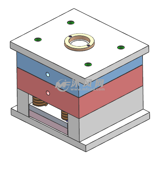 3开开关面板固定板模具