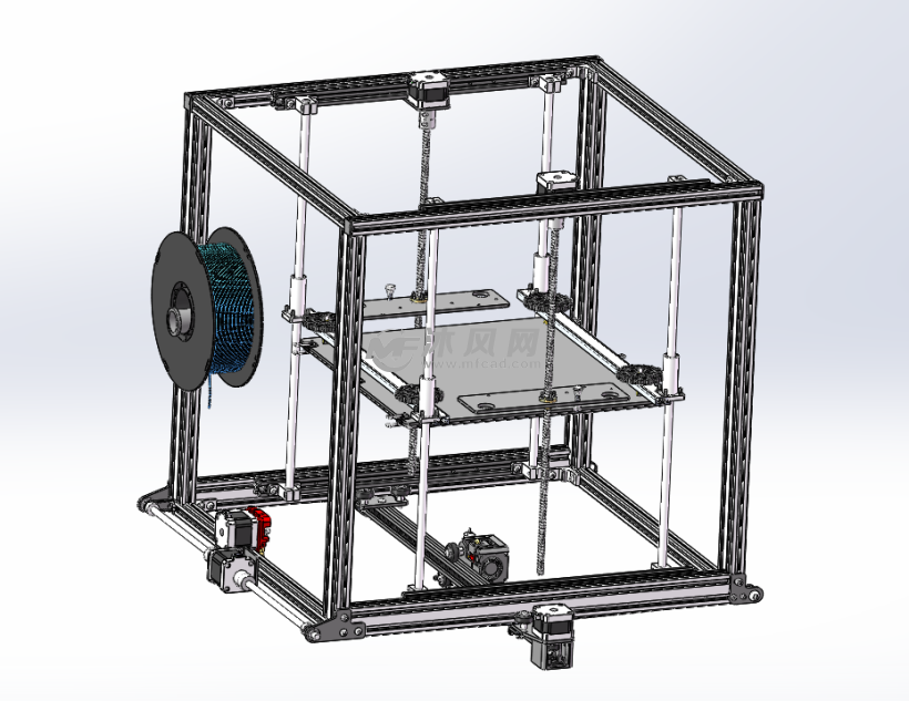 3d打印机设计模型样图 - 办公用品图纸 - 沐风网