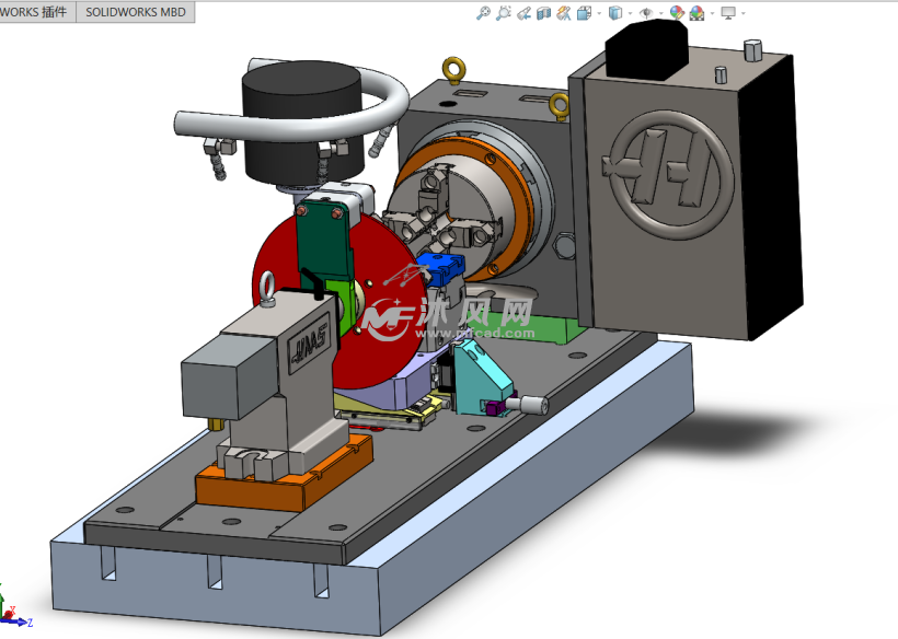 机床旋转轴3d数模图纸