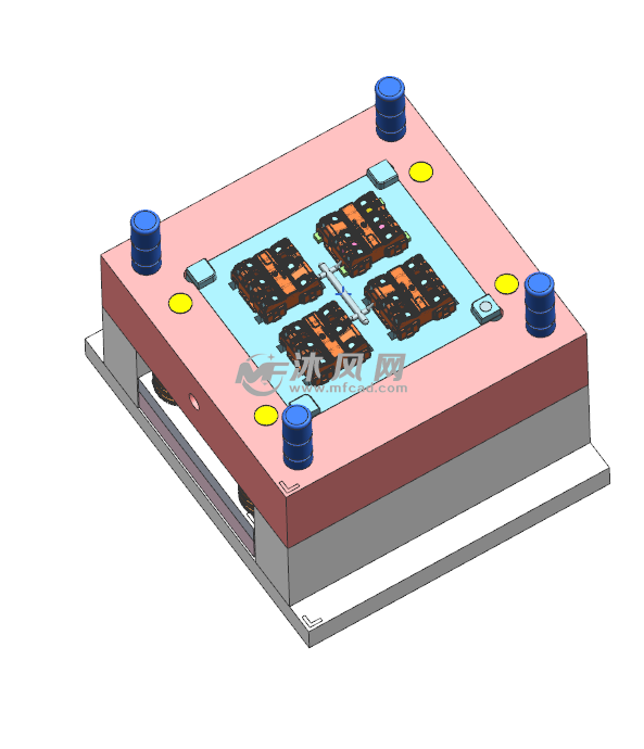 多孔插座固定板模具