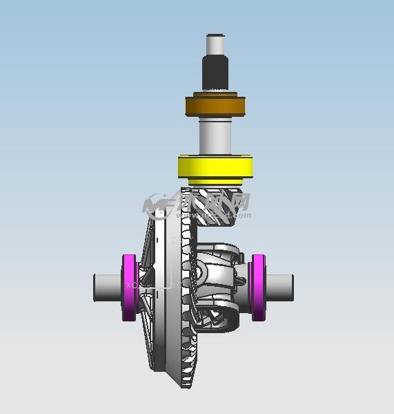 差速器模型右视图