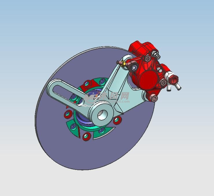 制动盘机构三维图