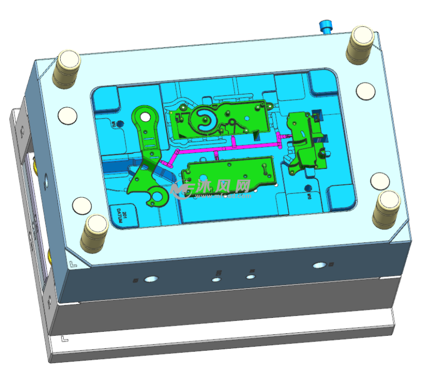 跑步机内部结构零件模具