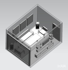 ����3D����ͼģ�����ͼֽ�ϼ��ķ���ͼ
