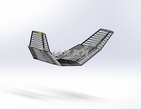 滑翔机机翼侧视图