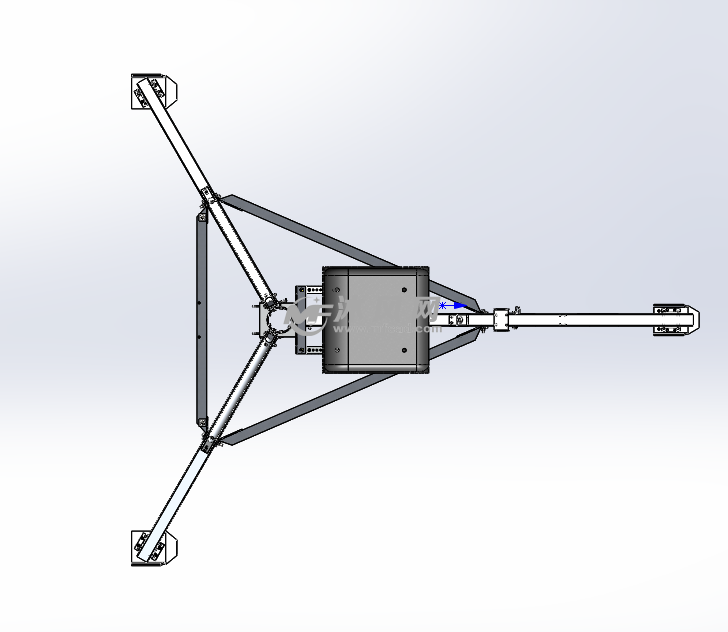 蚊子直升机机架组合 - 机床附件图纸 - 沐风网