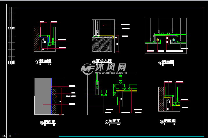 装饰吊顶节点详图