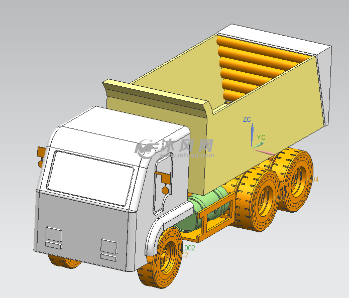 ug卡车模型图纸