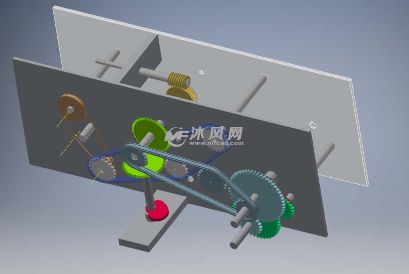 機械傳動機構(設計加速器模塊) - 機床附件圖紙 - 沐風網