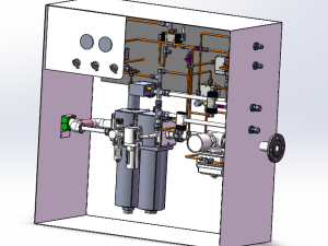 湿式气柜三维动画图片