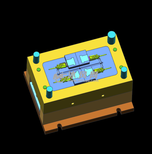 汽车车灯电源插头模具设计