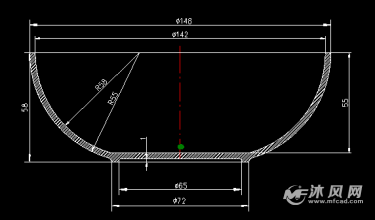 塑料碗注塑模具设计二维-注塑模图纸-沐风网