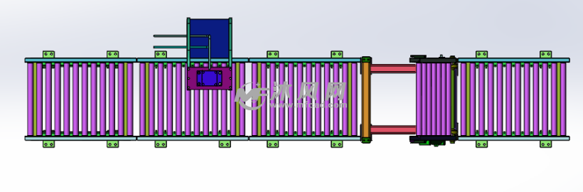 可折叠型无动力滚筒输送带