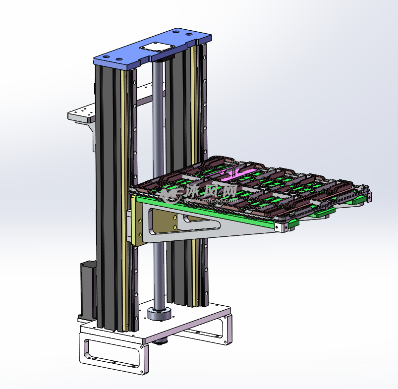步进丝杆升降机构