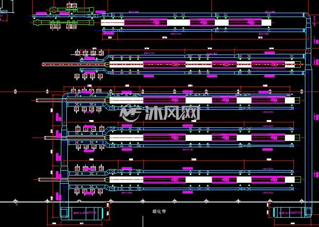 蓄电池装配车间平面图 - 反应压力容器图纸 - 沐风网