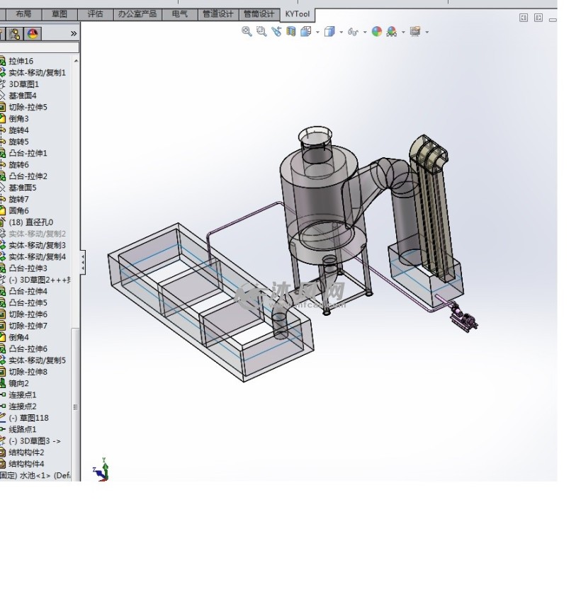 旋风喷水水雾除尘器