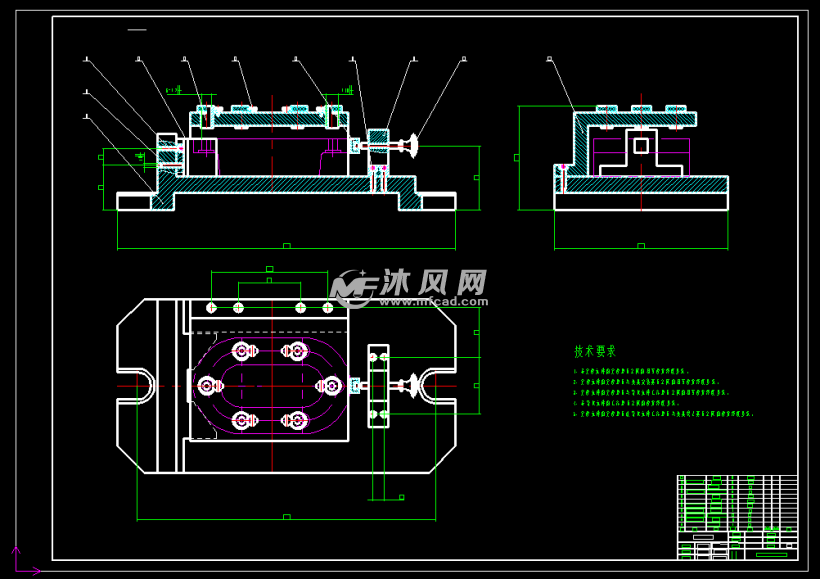 泵盖钻6-Φ7孔专用夹具设计 - 设计方案图纸 - 沐风网