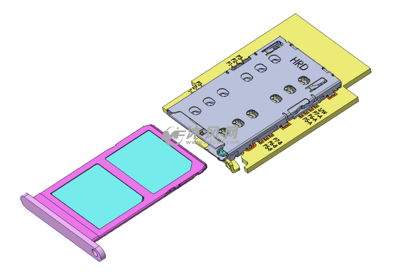 双nano卡座带卡托适用于苹果安卓手机