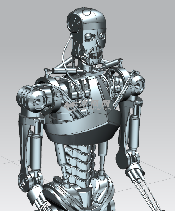 生化机器人模型三维造型