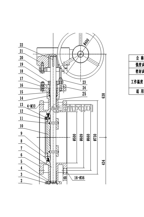 dn500pn25蝶阀
