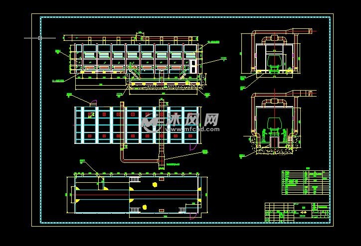 小型汽车涂装设备注蜡室详细设计图 - 通用设备图纸 - 沐风网