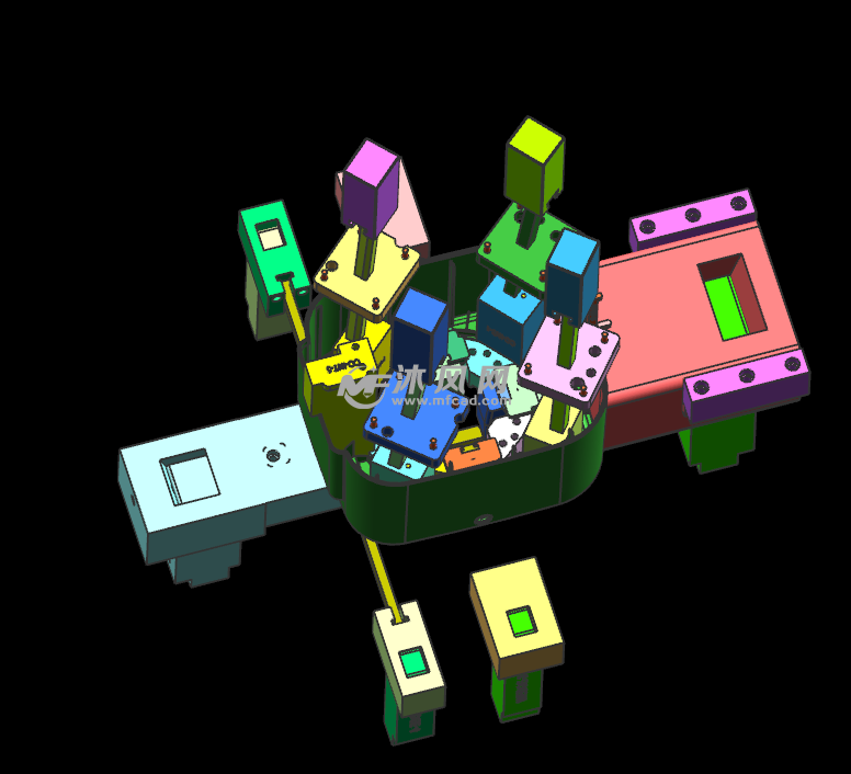 空炸机外壳模具三维设计