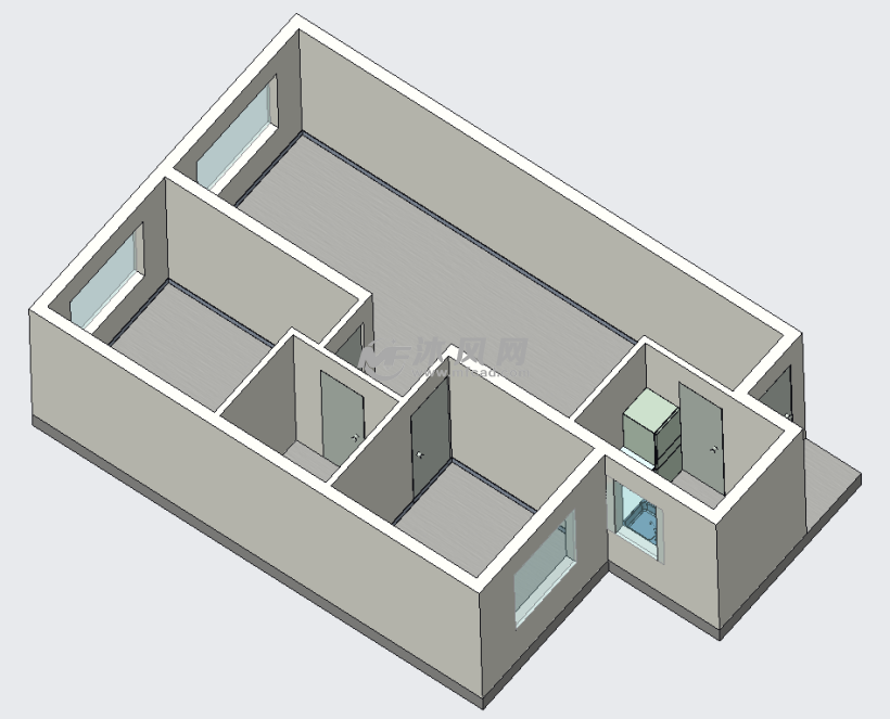 房屋示意图 - 建筑模型图纸 - 沐风网