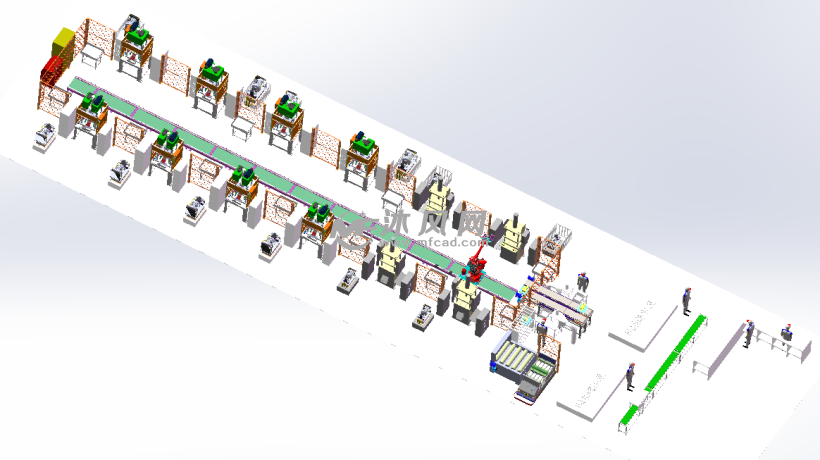 油压机和cnc产线车间布局