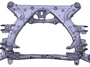 特斯拉17款后副车架