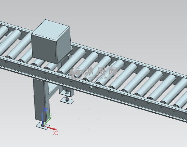 滚轮式传送机构传送货架