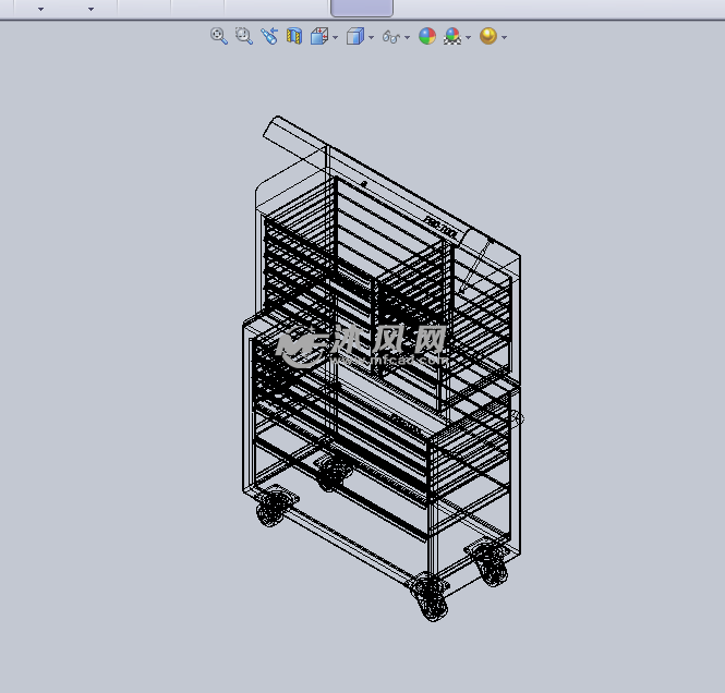 工具箱设计模型设计 - 工位器具图纸 - 沐风网