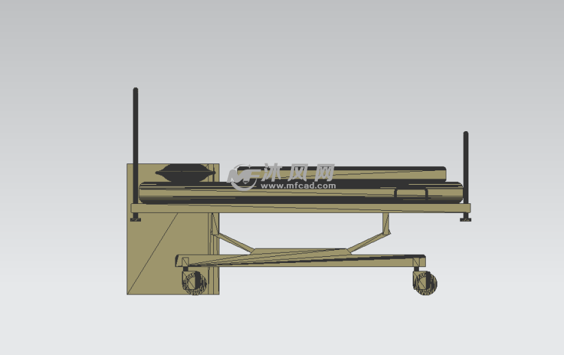 护理病床三维模型