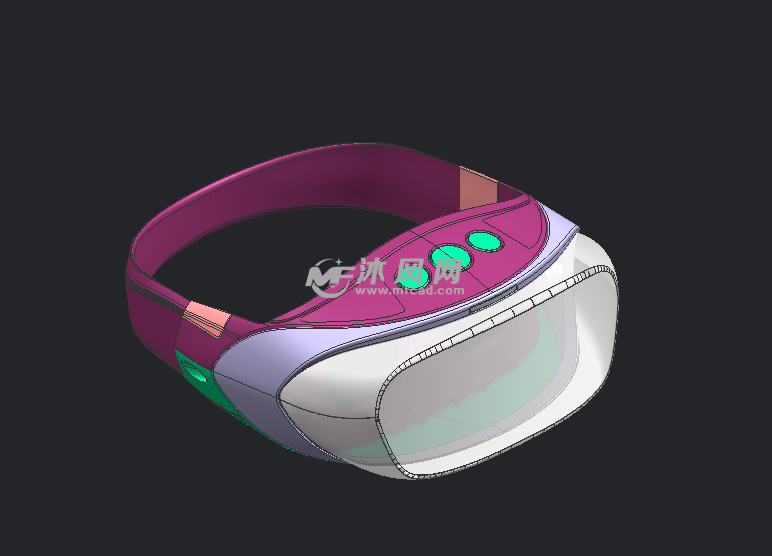 vr眼镜三维设计模型