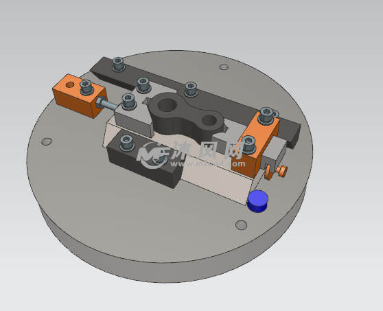 花盘式车床夹具模型