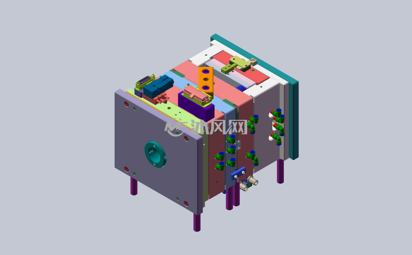 塑胶帽子强脱模具二次顶出模具