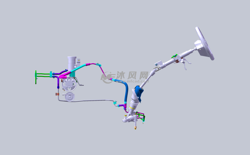 液压助力转向系统图