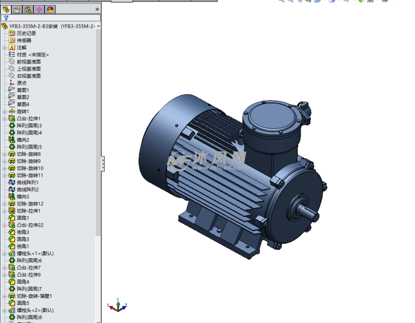 34款yfb3b3高效率粉尘防爆电机