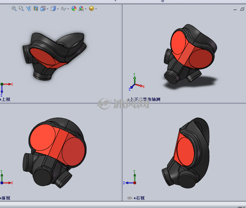 组合防毒面具设计模型