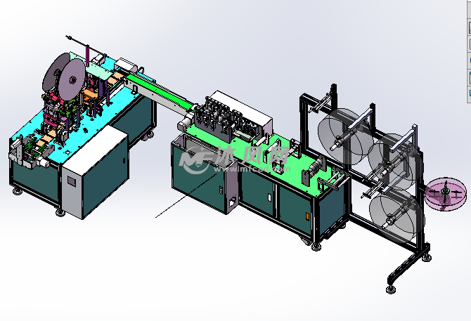 全电内耳包边一拖一口罩机 - 输送和提升设备图纸 - 沐风网
