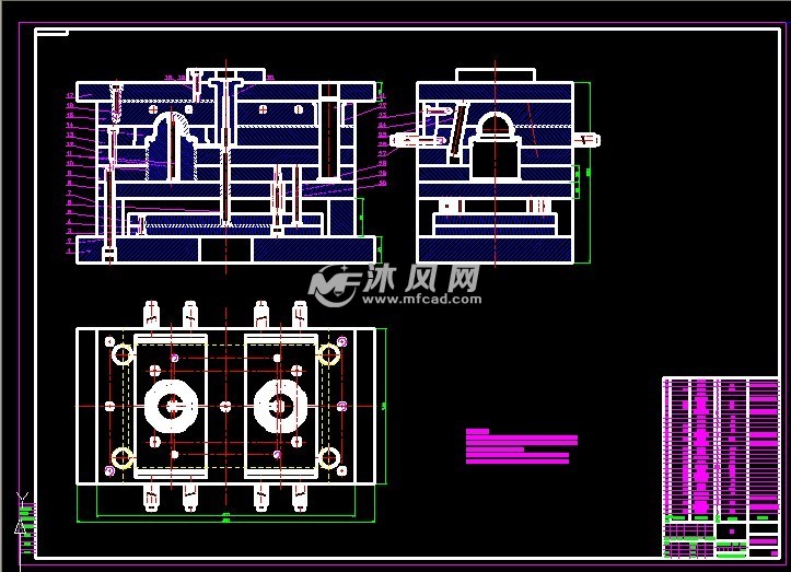 瓶胚模具结构图片