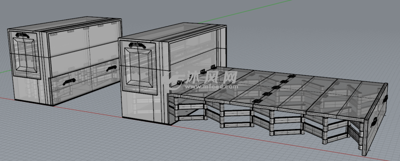 折叠床收缩床结构造型设计 - 家具家装图纸 - 沐风网