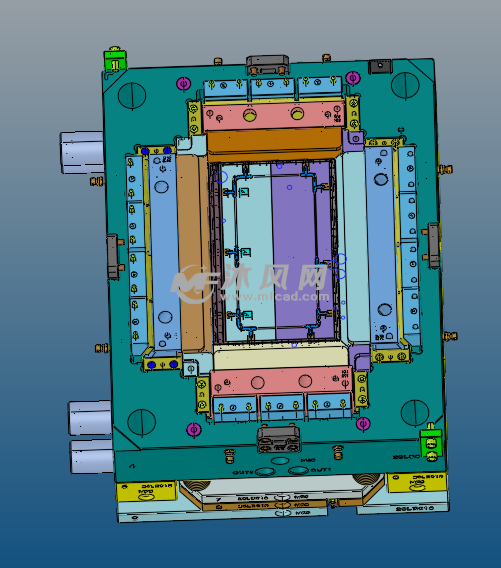 笔记本电脑显示器前框模具