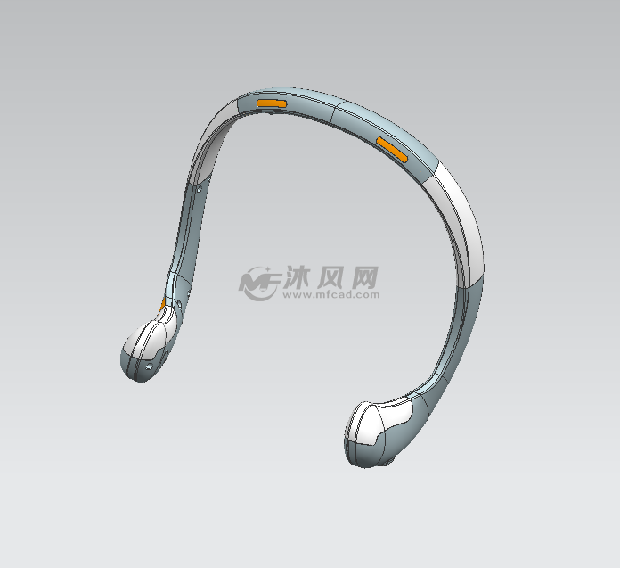 头戴式耳机ug三维模型图