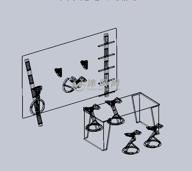 创意设计的健身器材设计模型 - 运动器材图纸 - 沐风网