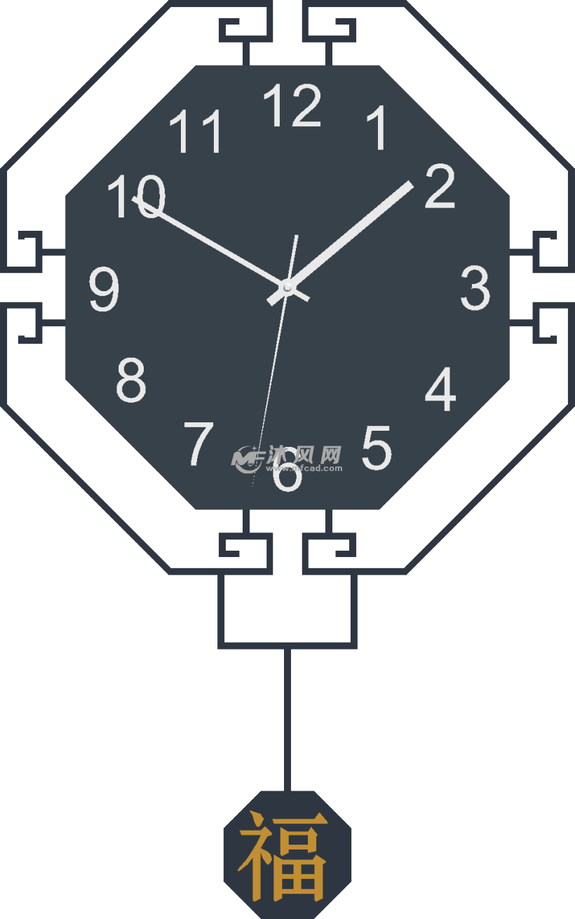 中式创意壁挂钟