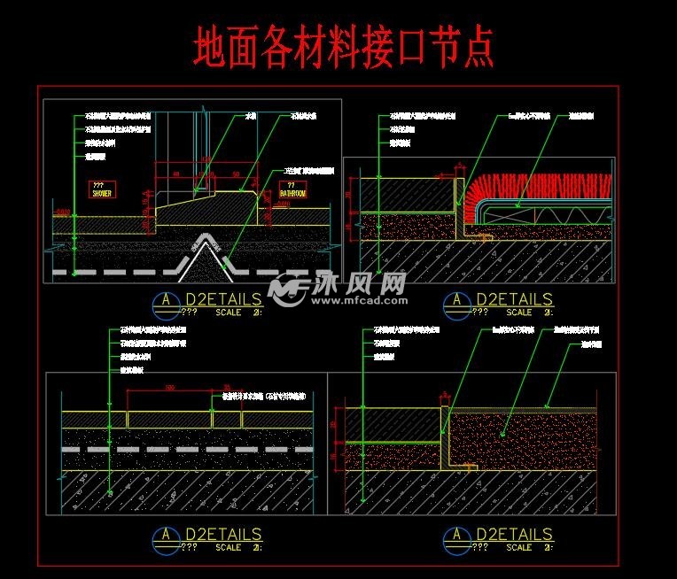 2020地面節點cad大全