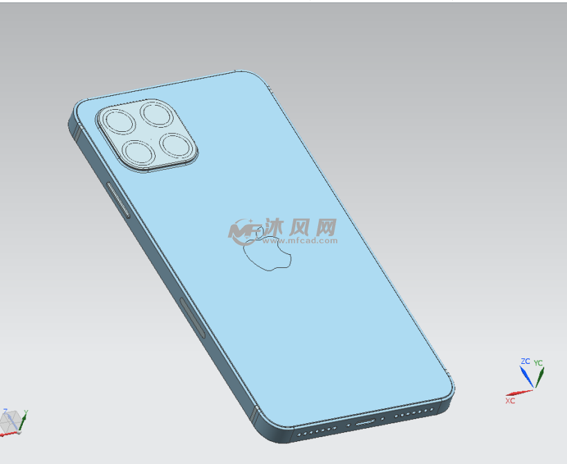 iphone12 模型 - 通讯工具图纸 - 沐风网